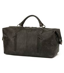 Vegan Leather Duffle Bag - Large - Ash Black