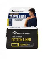 Sea to Summit Travel Sleep Liner : Cotton Traveller with Pillow Insert