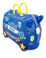 Trunki Percy Police Car - Ride on Suitcase /Carry-on Bag - Blue