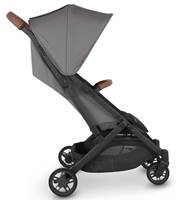 UPPAbaby Minu V2 - Travel Pram / Stroller - Charcoal Melange / Carbon / Saddle Leather (Greyson) - UPM2GY
