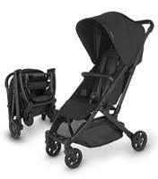 UPPAbaby Minu V2 - Travel Pram / Stroller - Jake (Charcoal / Carbon / Black Leather) - UPM2B