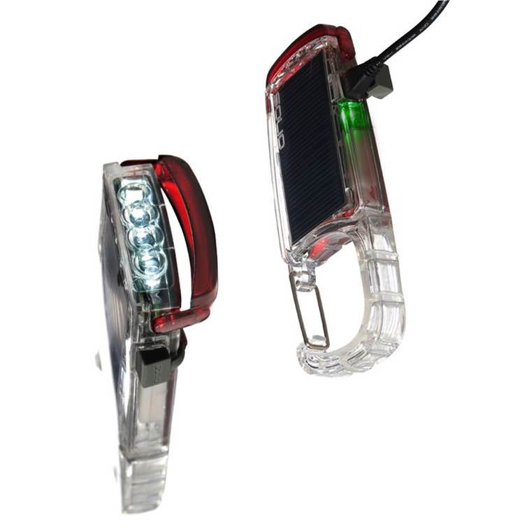 Solio Clip-Mini : USB and Solar Rechargeable LED Light