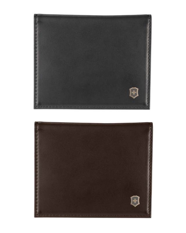  Victorinox Altius Edge Peano Leather Compact Wallet with RFID Protection