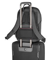 With pass-through pocket to attach your backpack to your trolley for easy maneuvering