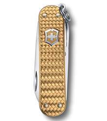 Victorinox Classic Precious Alox Swiss Army Knife - Brass Gold