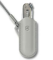 Victorinox Classic Swiss Army Knife Leather Pouch - Mystical Morning (Grey) - 05721