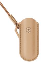 Victorinox Classic Swiss Army Knife Leather Pouch - Wet Sand (Beige)