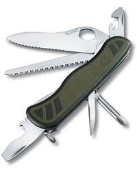 Victorinox Official Swiss Soldiers Knife with Linerlock - Green 