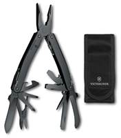 Victorinox Swiss Tool Spirit MXBS with One Hand Opening and Nylon Pouch - Black