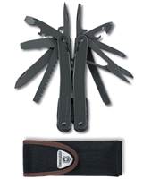 Victorinox SwissTool Spirit XBS - Swiss Army Knife with Nylon Pouch - Black