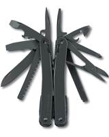 Swiss made multi-tool with 27 lockable tools