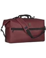 Exterior features a full length front zip pocket with storage slots and a full length rear zip pocket