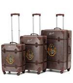 Warner Bros Harry Potter 4 Wheel Trolley Case - Set of 3 (Small, Medium and Large)