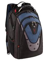 Wenger Ibex - 17" Laptop Backpack with Tablet / eReader Pocket - Black / Blue