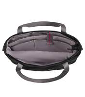 Spacious, zippered main compartment