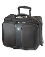 Wenger Patriot - 2-Piece Business Set with Comp-U-Roller and Matching 15.4" Laptop Case - Black - 600662