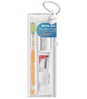 White Glo Toothbrush and Toothpaste Travel Kit