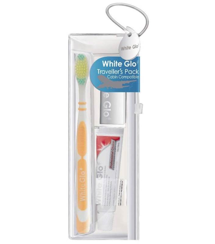 White Glo Toothbrush and Toothpaste Travel Kit 