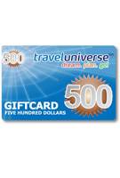 $500 Gift Voucher (Delivered free via Email) : Travel Universe