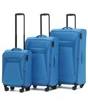 Tosca Aviator 2.0 - 4-Wheel Expandable Luggage Set of 3 - Blue (Small, Medium and Large)