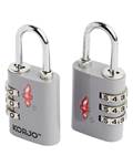 Korjo TSA Combination Lock - Duo Pack (2 Locks) - Grey