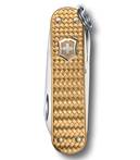 Victorinox Classic Precious Alox Swiss Army Knife - Brass Gold
