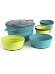  Sea to Summit X-Set 31 - 2.8L Collapsible Cooking Pot, 2 X-Bowls and 2 X-Mugs - Pacific Blue
