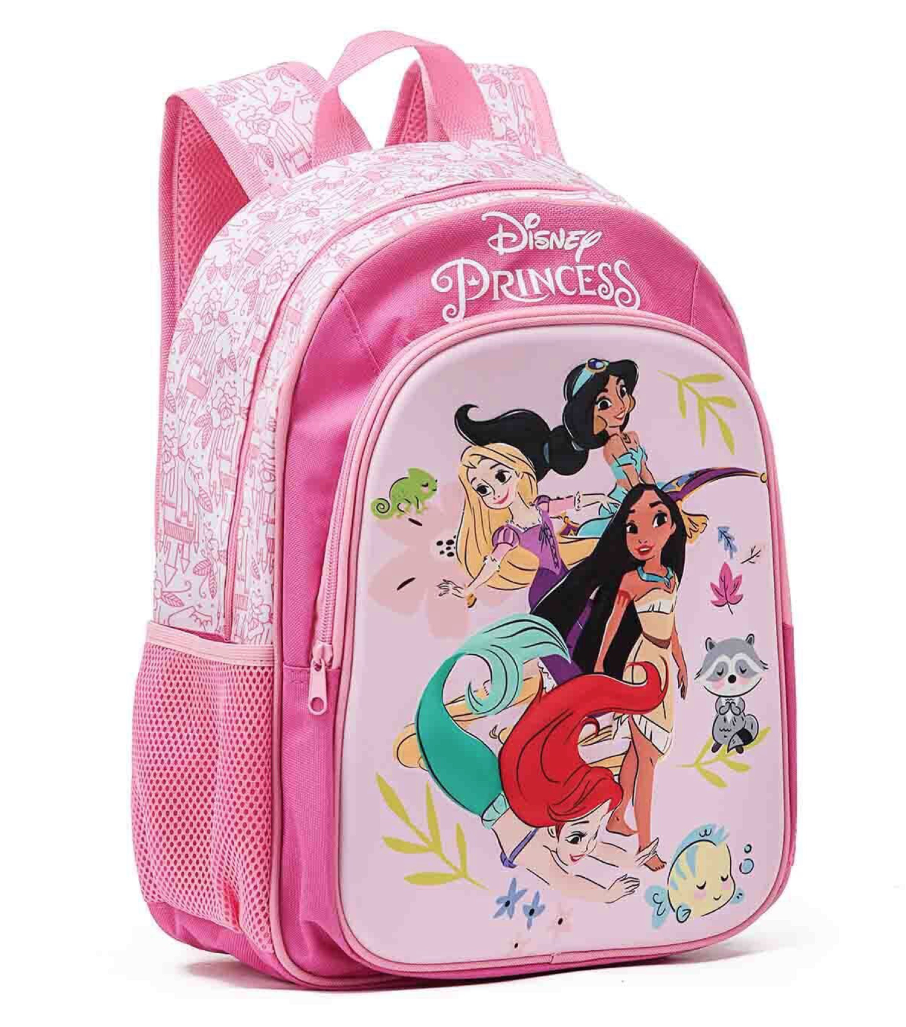 Disney Princess Girls Backpack With Lunch Bag 4-Piece Set Pink Multi ...