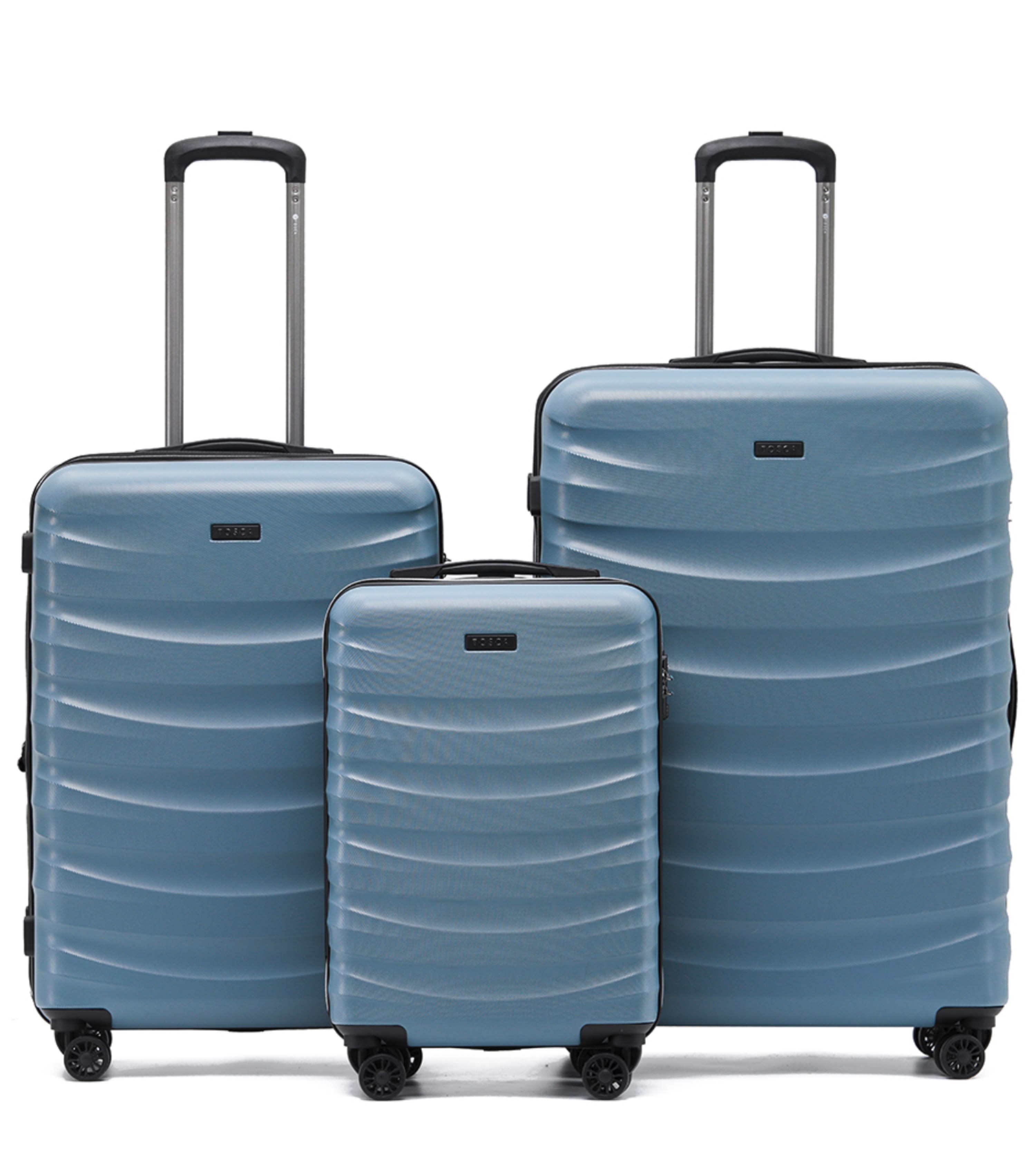 Tosca Interstellar 4-Wheel Expandable Luggage Set of 3 - Blue (Small ...