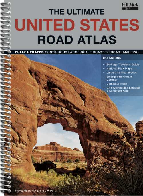 Ultimate United States Road Atlas by Hema Maps cover image