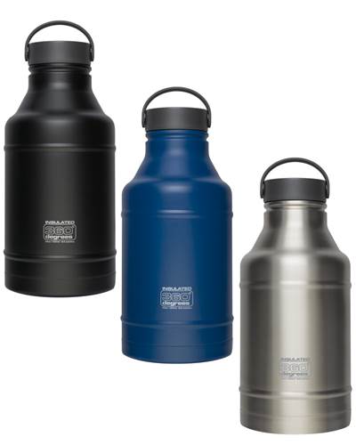 360 Degrees Vacuum Insulated Stainless Steel 1800mL Growler Drink Bottle by  360 Degrees Travel & Outdoor Gear (360-GROWLER)