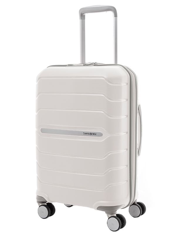 Samsonite 55 cm Spinner - Octolite - 4 Wheeled Carry-On Luggage - White ...