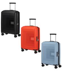 American Tourister AeroStep 55 cm Expandable Carry-On Spinner Luggage