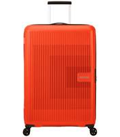 American Tourister AeroStep 77 cm Expandable Spinner Luggage - Bright Orange