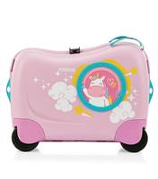 American Tourister Skittle NXT 50 cm Ride On Case - Light Pink Unicorn