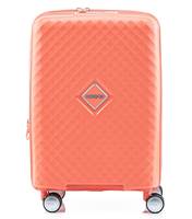 American Tourister Squasem 55 cm Expandable Carry-On Spinner Luggage - Bright Coral