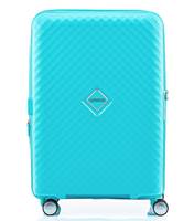 American Tourister Squasem 66 cm Expandable Spinner Luggage - Aqua Blue