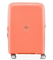 American Tourister Squasem 66 cm Expandable Spinner Luggage - Bright Coral