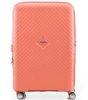 American Tourister Squasem 75 cm Expandable Spinner Luggage - Bright Coral