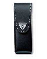 Victorinox Black Leather Pouch 3 Layers - 12cm long - For SwissTools and Large Swiss Army Knives