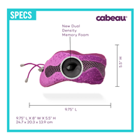 Cabeau Evolution Cool 2.0 Memory Foam Travel Pillow (With Ear Plugs and Carry Bag) - Evo-Cool-Mem-Pillow