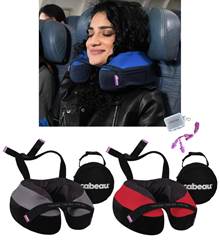 Cabeau The Necks Evolution S3 - Memory Foam Neck Travel Pillow with Chin and Seat Strap