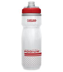 CamelBak Podium Chill 600ML Water Bottle - Fiery Red / White