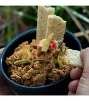 A delicious blend of tuna with Mexican beans, capsicum, eggplant, onion and red peppers. Just add cold water, stir through and serve on crackers