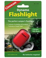 Coghlans Dynamo Wind-up Torch LED / Flashlight - Red