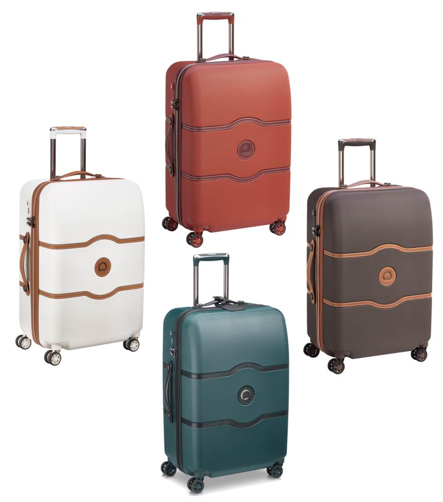 Delsey Chatelet Air - 67 cm 4-Wheel Medium Checked Luggage by Delsey