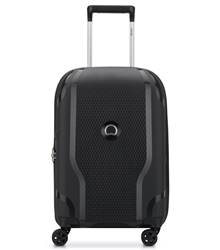 Delsey Clavel 55cm 4-Wheel Expandable Cabin Case - Black (Recycled Material)