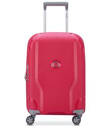 Delsey Clavel 55cm 4-Wheel Expandable Cabin Case - Magenta (Recycled Material)