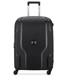 Delsey Clavel 70 cm 4-Wheel Expandable Case - Black (Recycled Material)