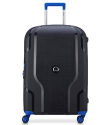 Delsey Clavel 76 cm 4 Dual-Wheeled Expandable Case - Black / Blue